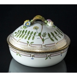 Flora Danica Schale mit Deckel Nr. 172 oder 20/3568, rund, Inhalt 180 cl. Breite 240 mm, Royal Copenhagen