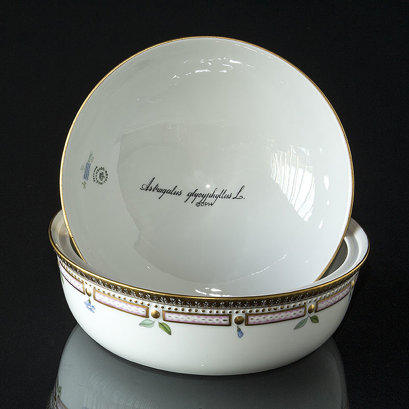 Flora Danica Schale mit Deckel Nr. 172 oder 20/3568, rund, Inhalt 180 cl. Breite 240 mm, Royal Copenhagen