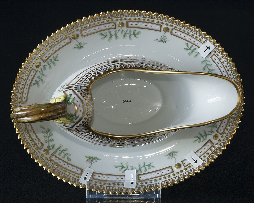 Flora Danica Sauciere auf Ständer, Inhalt 35 cl, Royal Copenhagen