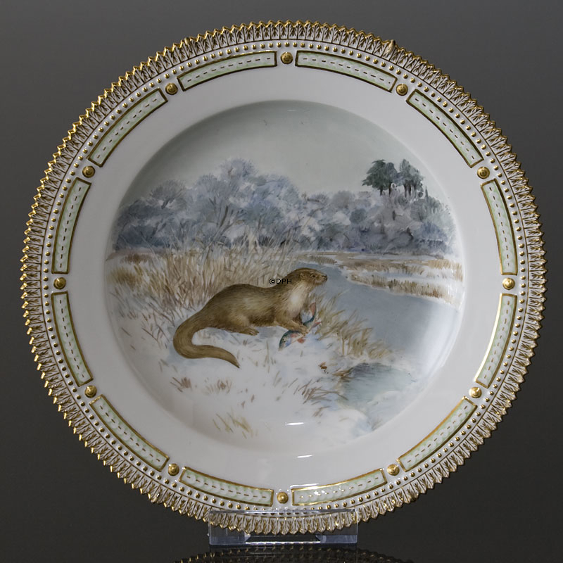 Fauna Danica Teller mit Biber, Royal Copenhagen
