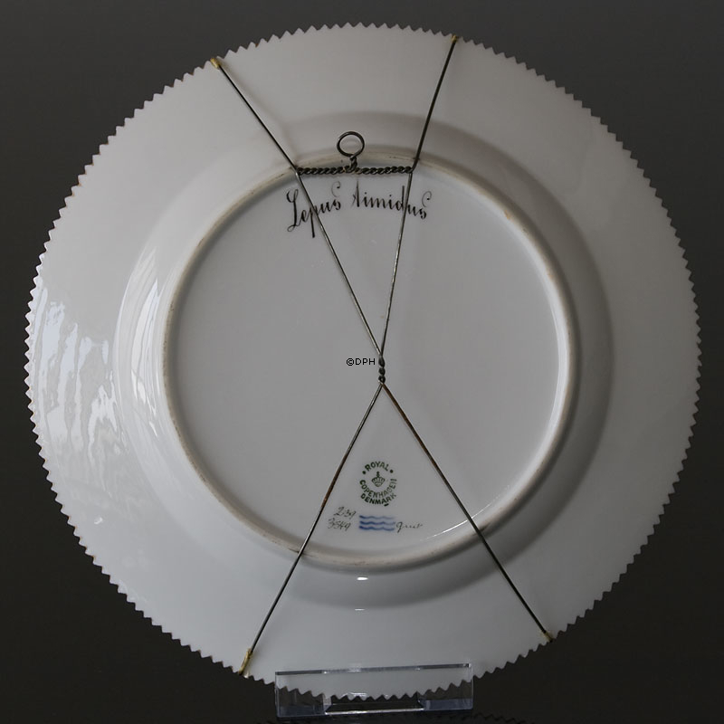 Fauna Danica Teller mit Schneehase, Royal Copenhagen