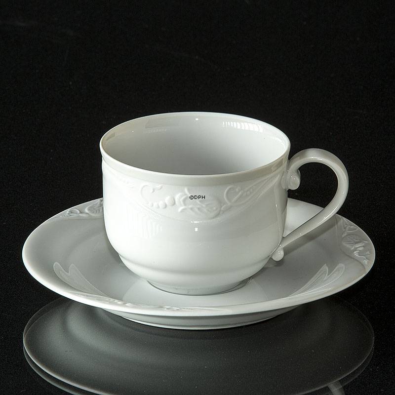 Weiße Magnolie Classic, White Magnolia Classic, Kaffeetasse mit Untertasse Nr. 071, Inhalt 19 cl, Royal Copenhagen