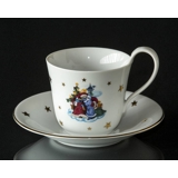 1988 Jingle Bells, Tasse mit Untertasse Royal Copenhagen