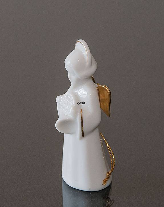 Himmlische Musik, Engel mit Waldhorn mit Gold, Bing & Gröndahl Nr. 325