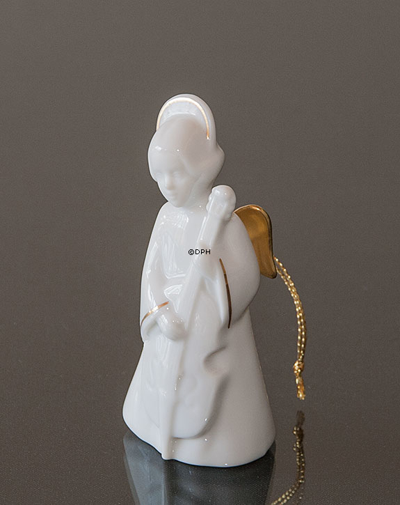 Himmlische Musik, Engel mit Bratsche mit Gold, Bing & Gröndahl Nr. 326