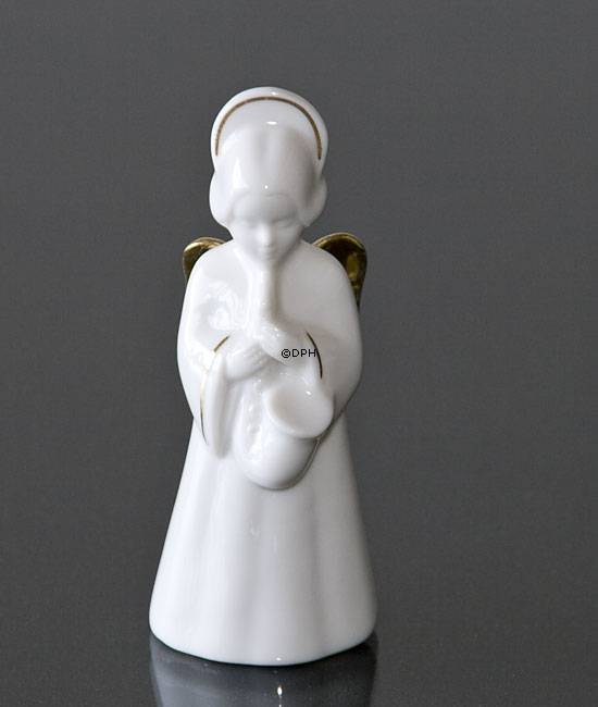 Himmlische Musik, Engel mit Saxophon mit Gold, Bing & Gröndahl Nr. 327