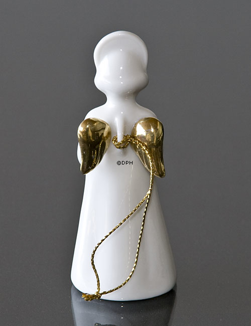 Himmlische Musik, Engel mit Saxophon mit Gold, Bing & Gröndahl Nr. 327