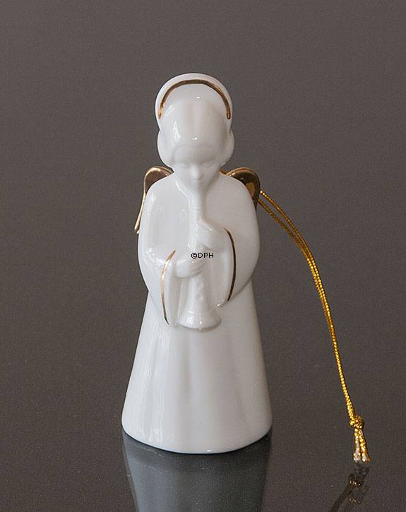 Himmlische Musik, Engel mit Klarinette mit Gold, Bing & Gröndahl Nr. 331