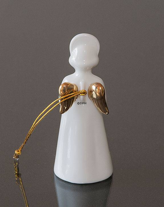 Himmlische Musik, Engel mit Klarinette mit Gold, Bing & Gröndahl Nr. 331