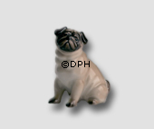Mops, Royal Copenhagen Hund Figur Nr. 041