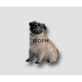 Mops, Royal Copenhagen Hund Figur Nr. 041