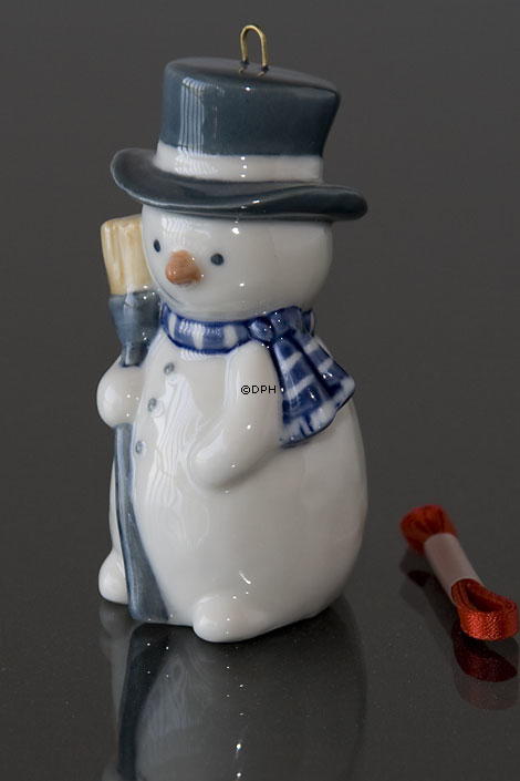 Weihnachten der Kinder Figurornament Schneemann 1999, Royal Copenhagen