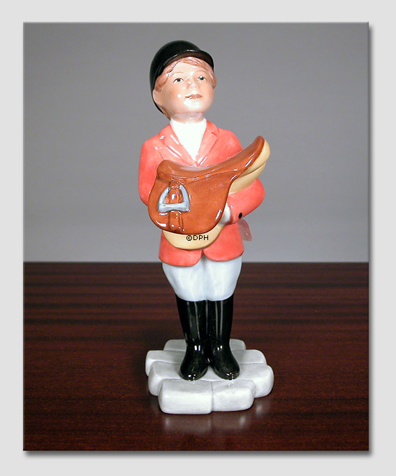 Mädchen mit Sattel, Royal Copenhagen Figur Nr. 762