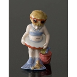 Christina Mädchen im Badeanzug. Aus der Serie der Mini-Kinder von Royal Copenhagen, Figur Nr. 012