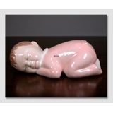 Schlafendes Baby, Royal Copenhagen Figur Nr. 025