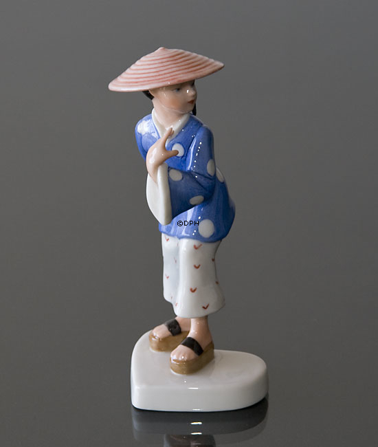 Verkleidete Kinder, chinesisches Mädchen, Royal Copenhagen Figur Nr. 045