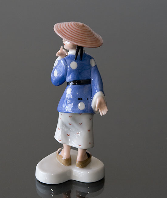 Verkleidete Kinder, chinesisches Mädchen, Royal Copenhagen Figur Nr. 045
