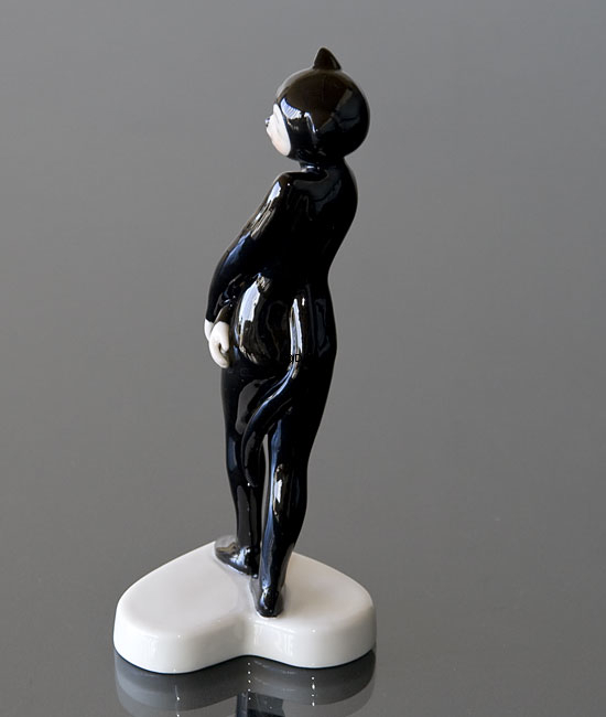 Verkleidete Kinder, Katze, Royal Copenhagen Figur Nr. 048