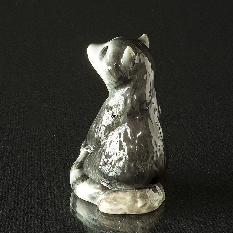 Waschbär sitzend, Royal Copenhagen Figur Nr. 053