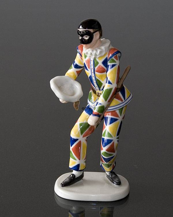 Harlekin, Royal Copenhagen Figur Nr. 061