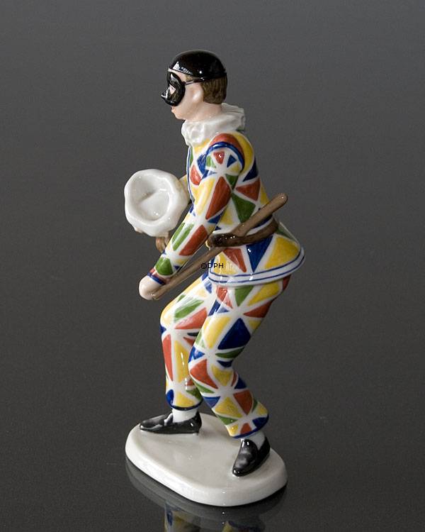 Harlekin, Royal Copenhagen Figur Nr. 061