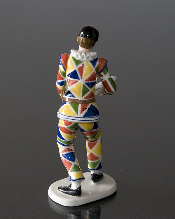 Harlekin, Royal Copenhagen Figur Nr. 061