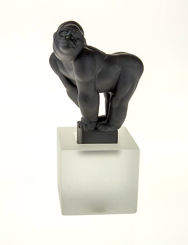 Schwarzer Gorilla, Königliche Kopenhagen-Affenfigur Nr. 065