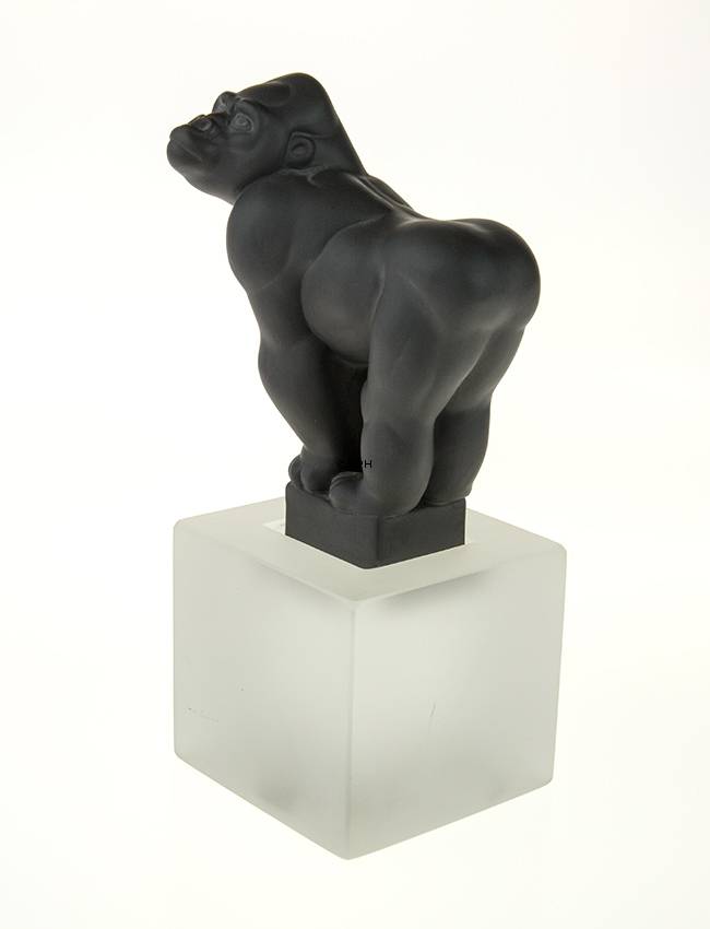 Schwarzer Gorilla, Königliche Kopenhagen-Affenfigur Nr. 065