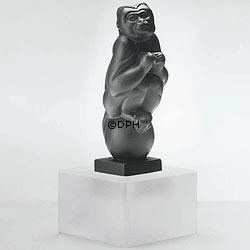 Schwarzer Kapuzineraffe, Royal Copenhagen Affenfigur Nr. 068
