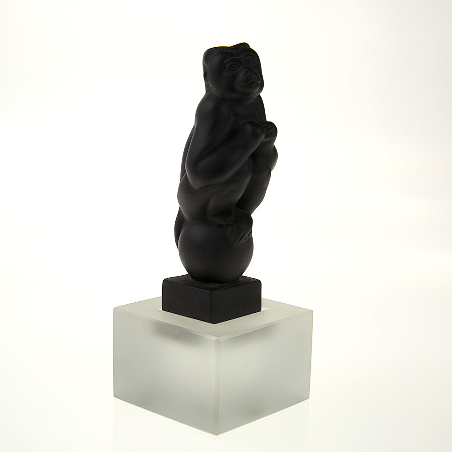 Schwarzer Kapuzineraffe, Royal Copenhagen Affenfigur Nr. 068