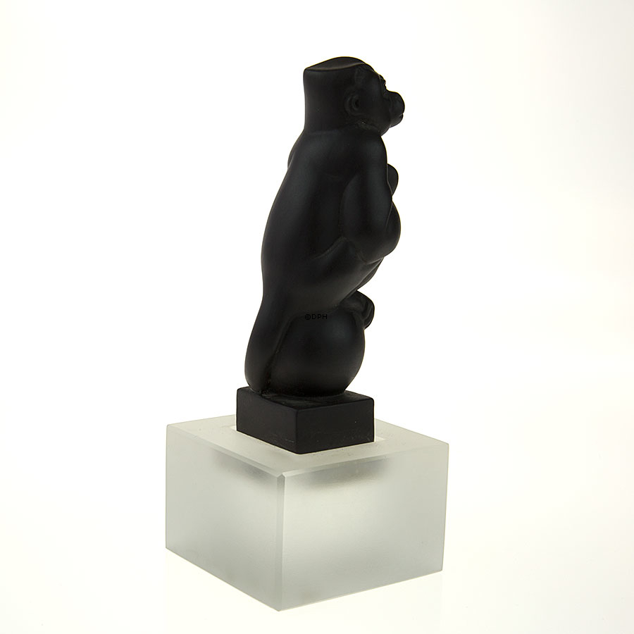 Schwarzer Kapuzineraffe, Royal Copenhagen Affenfigur Nr. 068