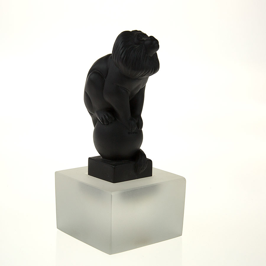 Schwarzer Goldenes Löwenäffchen, Royal Copenhagen Affenfigur Nr. 069