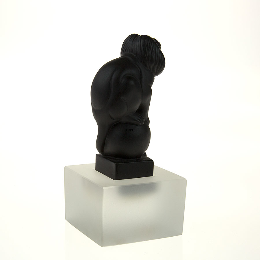 Schwarzer Goldenes Löwenäffchen, Royal Copenhagen Affenfigur Nr. 069