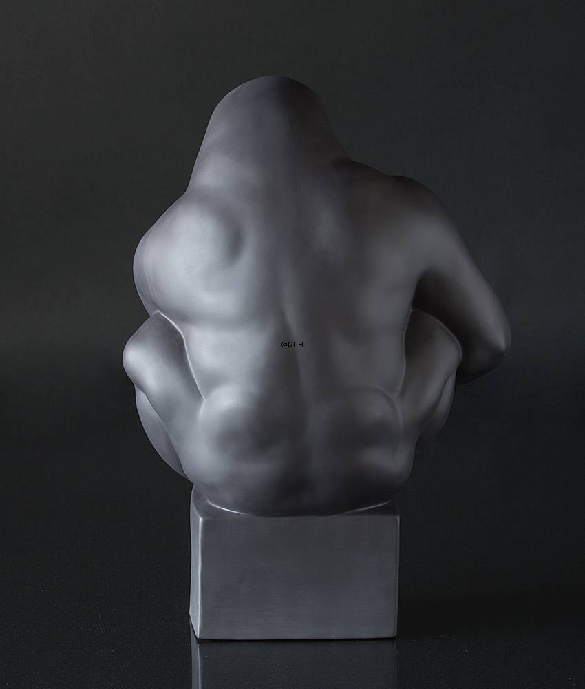 Große schwarze Gorilla Royal Copenhagen Affenfigur Nr. 084