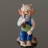Troll, Großvater mit Pfeife, Royal Copenhagen Figur