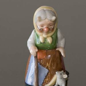 Troll Großmutter mit Maus, Royal Copenhagen Figur | Nr. 1249092 | DPH Trading