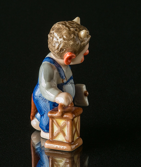 Troll, Vater mit Lampe, Royal Copenhagen Figur Nr. 093