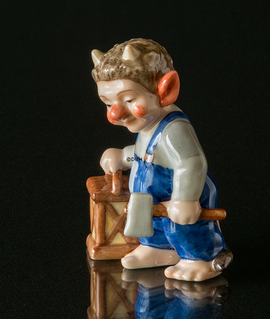Troll, Vater mit Lampe, Royal Copenhagen Figur Nr. 093