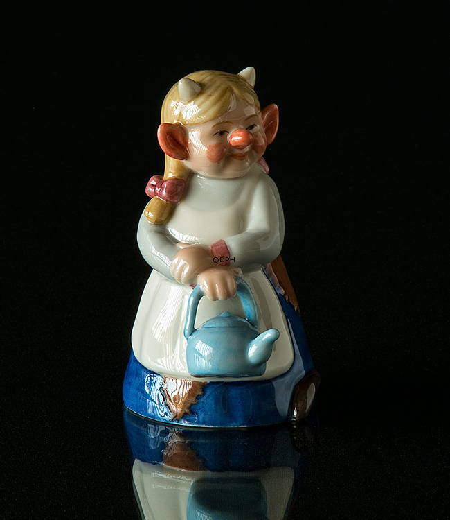 Troll, Mutter mit Kessel, Royal Copenhagen Figur Nr. 094
