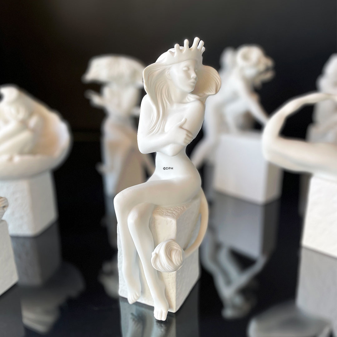 Alt Christel Sternzeichenfiguren, Löwe (23. Juli bis 22. August), Royal Copenhagen Figur Nr. 1249106 (Ausgelaufenes Modell)