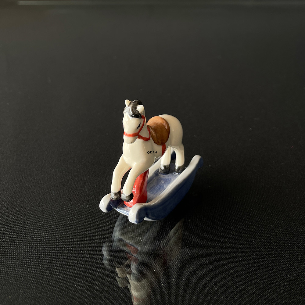 Schaukelpferd, Royal Copenhagen Spielzeugfigur Nr. 143