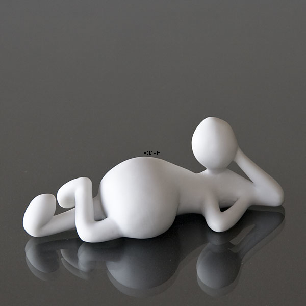 Sofa Note und Verträumte Note, kleine Musica Figuren, Royal Copenhagen Figuren Nr. 146