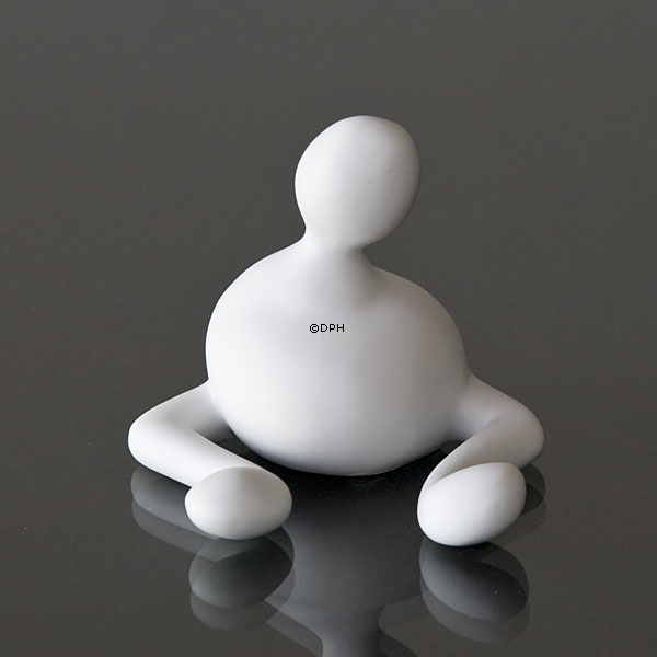 Sofa Note und Verträumte Note, kleine Musica Figuren, Royal Copenhagen Figuren Nr. 146