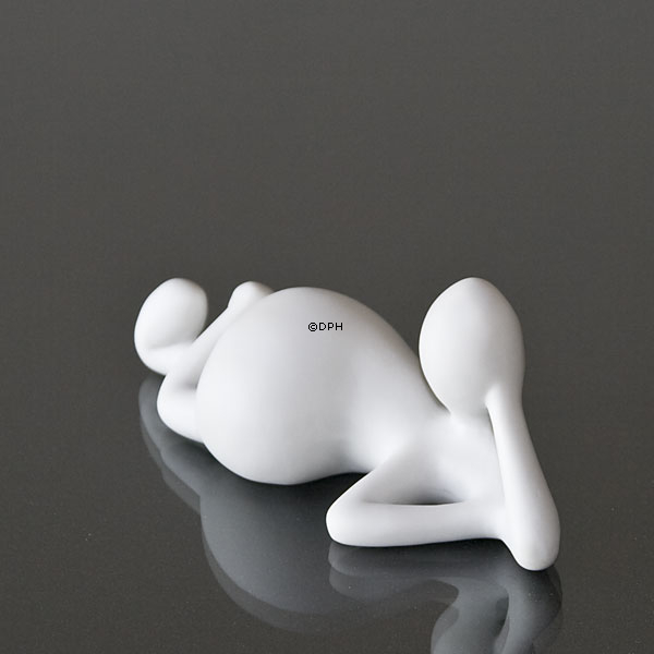 Sofa Note und Verträumte Note, kleine Musica Figuren, Royal Copenhagen Figuren Nr. 146