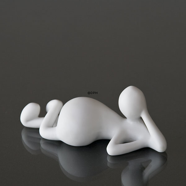 Sofa Note und Verträumte Note, kleine Musica Figuren, Royal Copenhagen Figuren Nr. 146