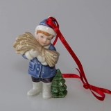 Figurornament 2005, Junge mit einem Bündel Heu, Bing & Gröndahl