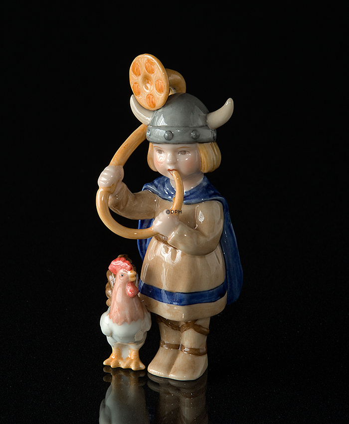 Jährliche Wikinger 2005, Junge, Gorm mit Lur, Royal Copenhagen