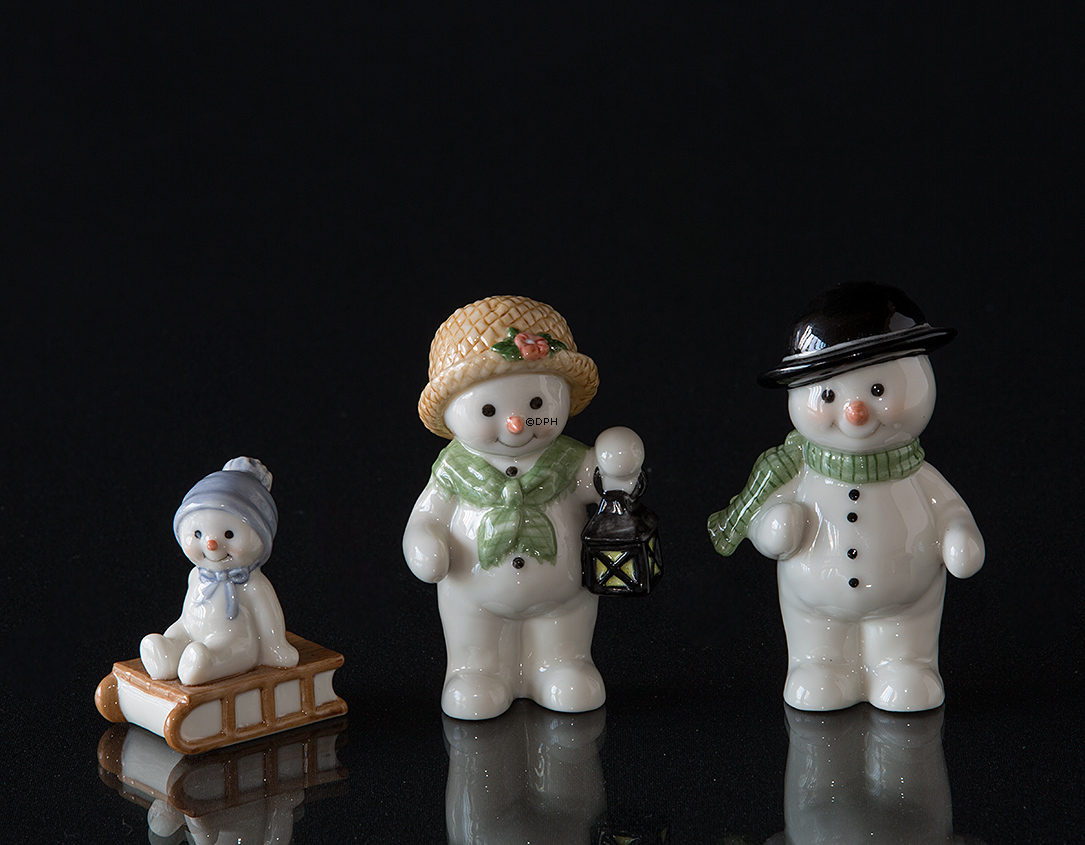 Winterserie 2005 Schneemann, Mutter, Royal Copenhagen