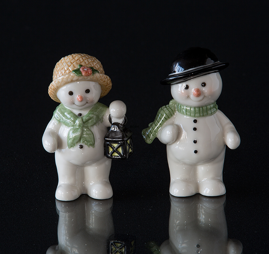 Winterserie 2005 Schneemann, Mutter, Royal Copenhagen