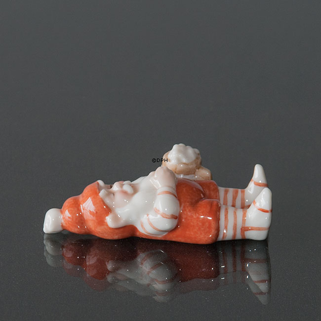 Wichtel schläft, Royal Copenhagen Weihnachtsfigur Nr. 176